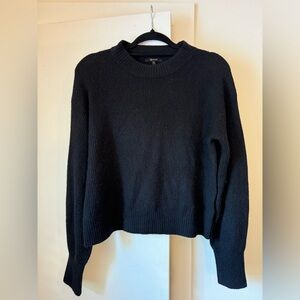 Quince Baby Alpaca-Wool Crew. Size L. Black.